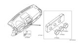 Diagram for 2009 Nissan Titan Blower Control Switches - 27500-ZR20B
