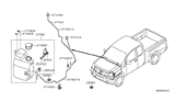 Diagram for 2010 Nissan Armada Windshield Washer Nozzle - 28930-7S000