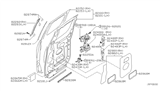 Diagram for Nissan Titan Door Moldings - 82286-7S200