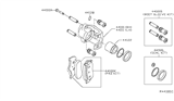 Diagram for 2012 Nissan Titan Brake Caliper Repair Kit - 44126-7S000