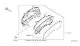 Diagram for 2014 Nissan Titan Speedometer - 24810-9GE0E