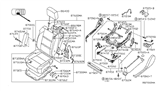 Diagram for Nissan Seat Cover - 87370-ZR13A