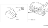 Diagram for 2014 Nissan Titan Fog Light Bulb - 26296-9B91C