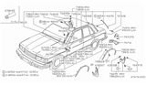 Diagram for Nissan Datsun 810 Door Moldings - 82872-W1000