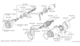 Diagram for Nissan Stanza Starter Drive - 23354-M4901