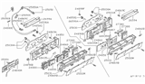 Diagram for Nissan Datsun 810 Instrument Cluster - 24860-W2401