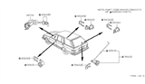 Diagram for Nissan Datsun 810 Fuel Door Release Cable - 78840-W3400