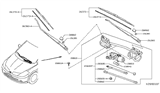 Diagram for Nissan Versa Wiper Arm - 28886-EM30A