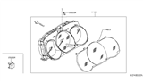 Diagram for 2012 Nissan Versa Tachometer - 24810-ZN91D