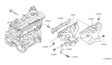 Diagram for 2009 Nissan Versa Exhaust Manifold Gasket - 14036-EE000