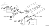 Diagram for 2012 Nissan Versa Engine Mount Bracket - 75116-EL030