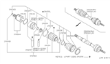 Diagram for 1986 Nissan Stanza Axle Shaft - 39100-D3100