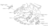 Diagram for Nissan Stanza Wheelhouse - 75871-D0100