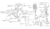 Diagram for 1985 Nissan Stanza Strut Bearing - 54329-16A00