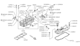 Diagram for Nissan Stanza Cylinder Head - 11041-D1701