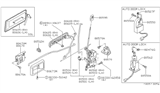 Diagram for 1983 Nissan Stanza Door Latch Assembly - 80503-D0100