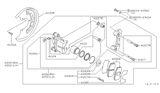 Diagram for Nissan Stanza Brake Caliper Piston - 41121-D0100