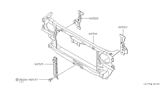 Diagram for Nissan Stanza Radiator Support - 62502-D0100