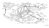 Diagram for Nissan Stanza Trunk Latch - 84630-01L00