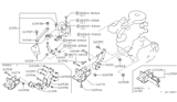 Diagram for 1986 Nissan Stanza Motor And Transmission Mount - 11353-D2100