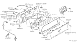 Diagram for 1985 Nissan Stanza Instrument Cluster - 24850-D2814