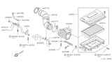 Diagram for Nissan Stanza Air Intake Coupling - 16578-D2100
