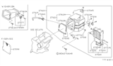Diagram for Nissan Sentra Blower Motor Resistor - 27150-13E00