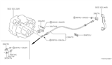Diagram for 1988 Nissan Sentra Clutch Cable - 30770-60A01