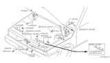 Diagram for 1990 Nissan Sentra Hood Cable - 65620-50A00