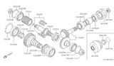 Diagram for 1999 Nissan 200SX Differential Bearing - 38440-D2100