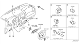 Diagram for 2014 Nissan Cube Turn Signal Switch - 25560-1AA0E