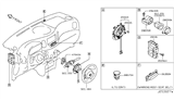 Diagram for 2012 Nissan Cube Antenna - 28590-ED000