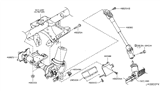 Diagram for Nissan Cube Steering Shaft - 48080-1FC0C