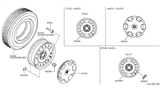 Diagram for 2013 Nissan Cube Wheel Cover - 40315-1FC1C