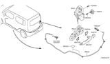 Diagram for Nissan Cube Door Latch Assembly - 90501-1FC0B