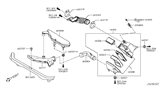 Diagram for Nissan Cube Air Duct - 16554-ED805