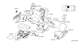 Diagram for 2014 Nissan Cube Armrest - 87700-1FH7A
