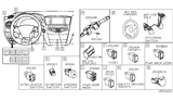 Diagram for 2019 Nissan Rogue Dimmer Switch - 25560-7FR9B