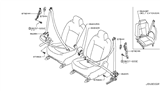 Diagram for 2019 Nissan Rogue Seat Belt - 86884-9TA8A