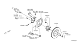 Diagram for Nissan Rogue Sport Steering Knuckle - 40014-4CE0A