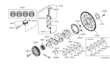 Diagram for Nissan Rogue Crankshaft - 12201-9HP0D