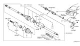 Diagram for Nissan Leaf CV Boot - C9741-4BA1A