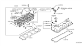 Diagram for 2014 Nissan Rogue Valve Cover Gasket - 13270-3TS0A