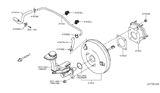 Diagram for 2019 Nissan Rogue Brake Booster Vacuum Hose - 47474-4BA1A