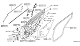 Diagram for Nissan Door Moldings - 82821-4CL0A
