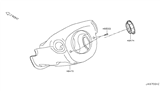 Diagram for Nissan Rogue Steering Column Cover - 48470-4BA0A