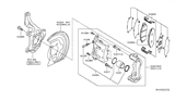 Diagram for 2013 Nissan Pathfinder Brake Caliper Repair Kit - 41121-3JA0A