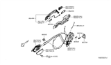 Diagram for 2022 Nissan Leaf Door Striker - 80570-3NF1A