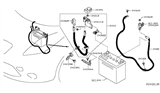 Diagram for Nissan Leaf Battery Cable - 24105-3NF0A