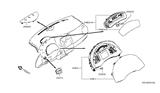 Diagram for 2016 Nissan Leaf Tachometer - 24810-3EM1B